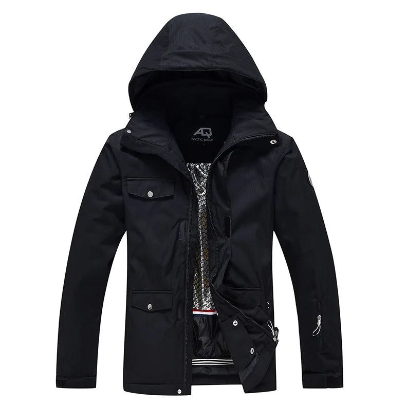 Waterproof Warm Snow Jacket for Men Outdoors