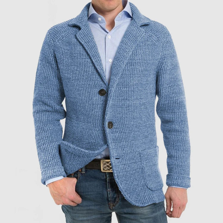 Classic Men's 2-Button Knit Jacket