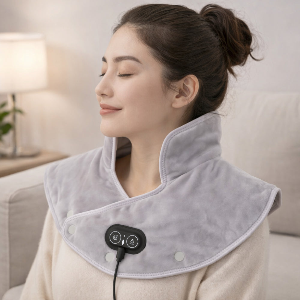 Electric Shoulder Neck Heat Wrap Massager - VogeLuxe