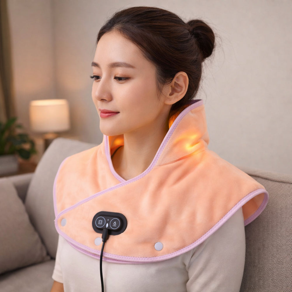 Electric Shoulder Neck Heat Wrap Massager