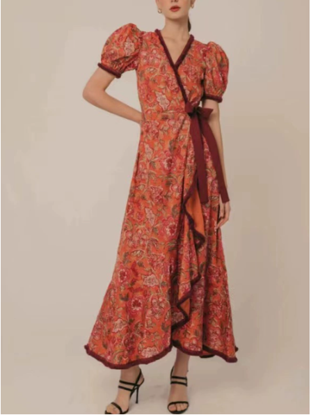 Pretty Pink Cap Sleeve Maxi Dress - VogeLuxe