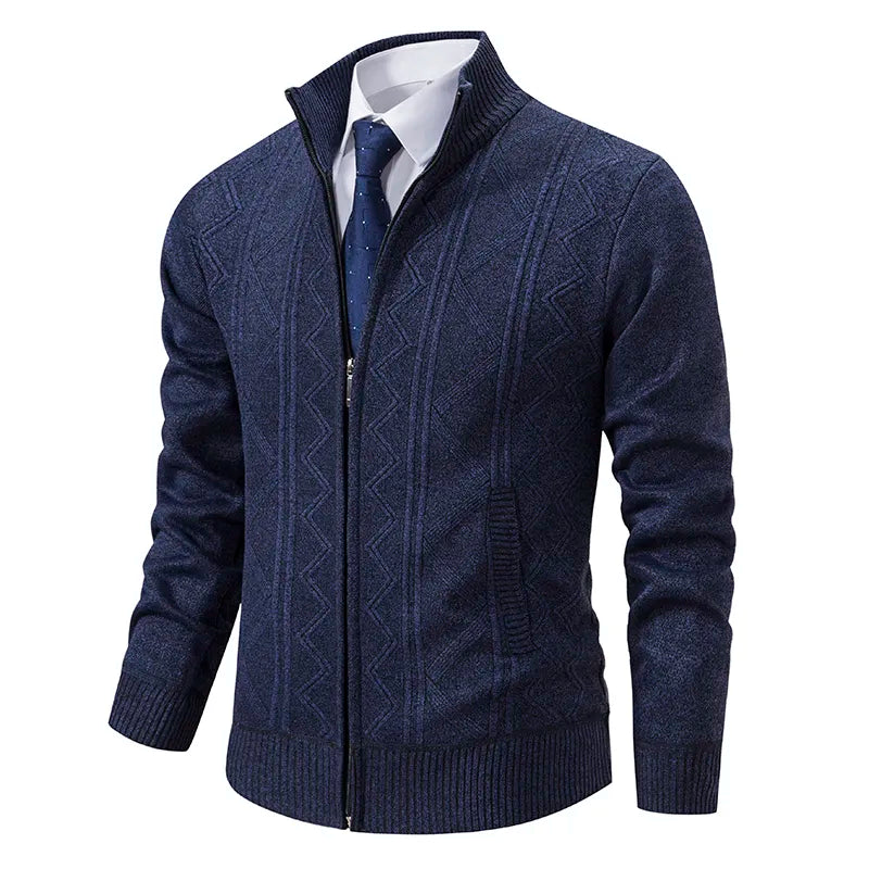 Warm Men's Puffer Zip Jacket