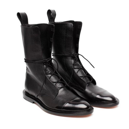 Women's Chic Comfortable Faux Leather Ankle Boots - VogeLuxe