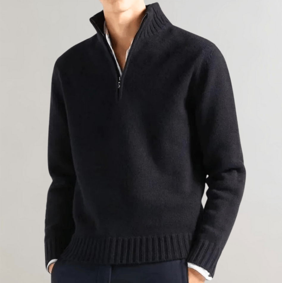 Nico Men’s Half Zip Sweater – Elegant Casual Knit Pullover for Comfort and Style 0