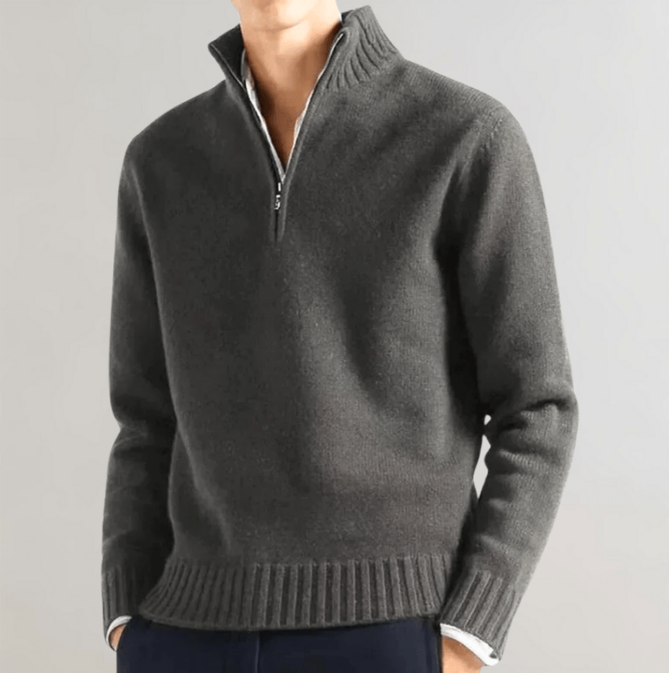 Nico Men’s Half Zip Sweater – Elegant Casual Knit Pullover for Comfort and Style 1
