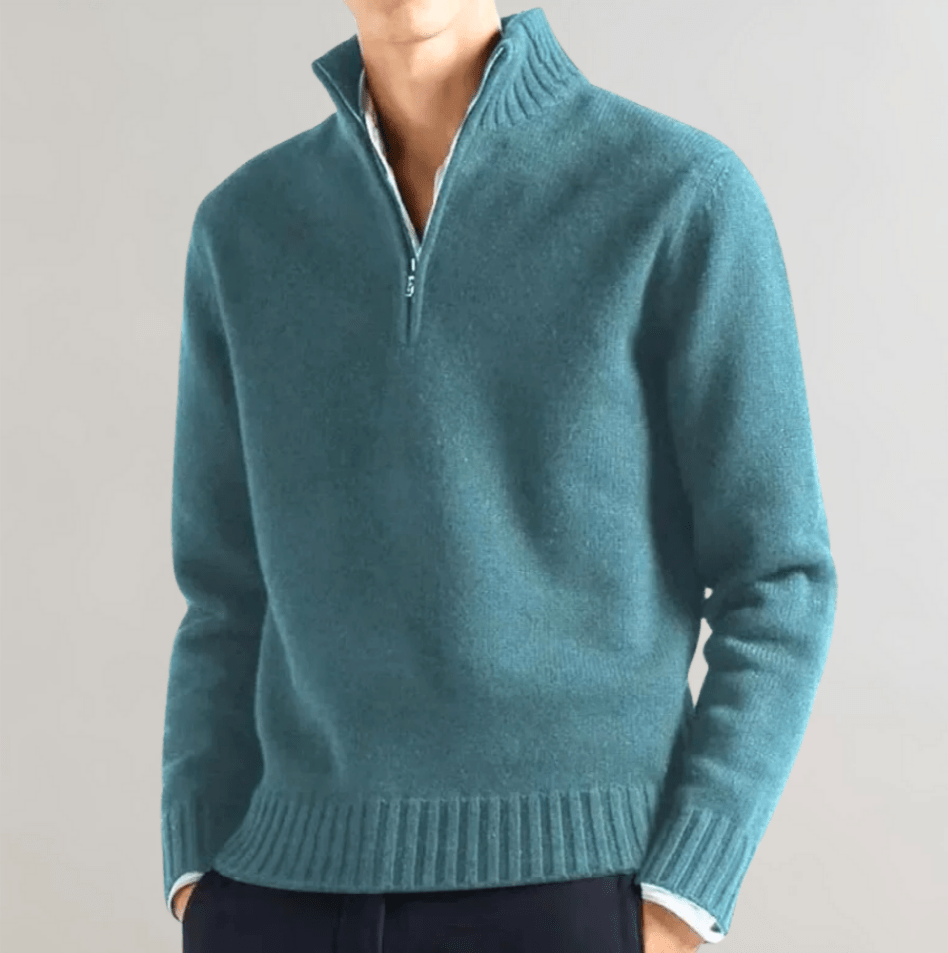 Nico Men’s Half Zip Sweater – Elegant Casual Knit Pullover for Comfort and Style 2