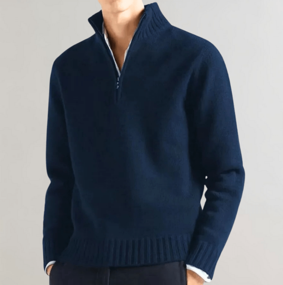 Nico Men’s Half Zip Sweater – Elegant Casual Knit Pullover for Comfort and Style 3