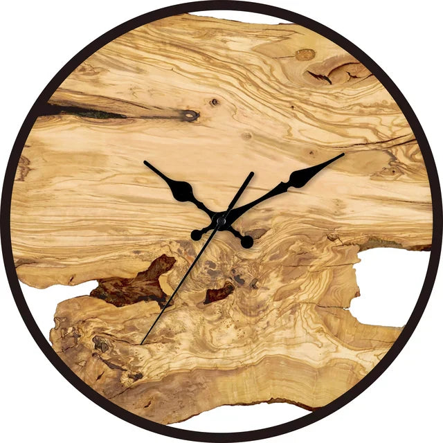 Rustic Wooden Style Wall Clock