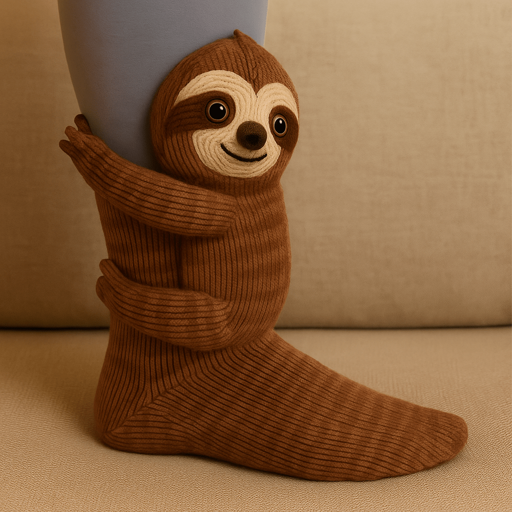 Soft Grip Fuzzy Animal Print Home Socks - VogeLuxe