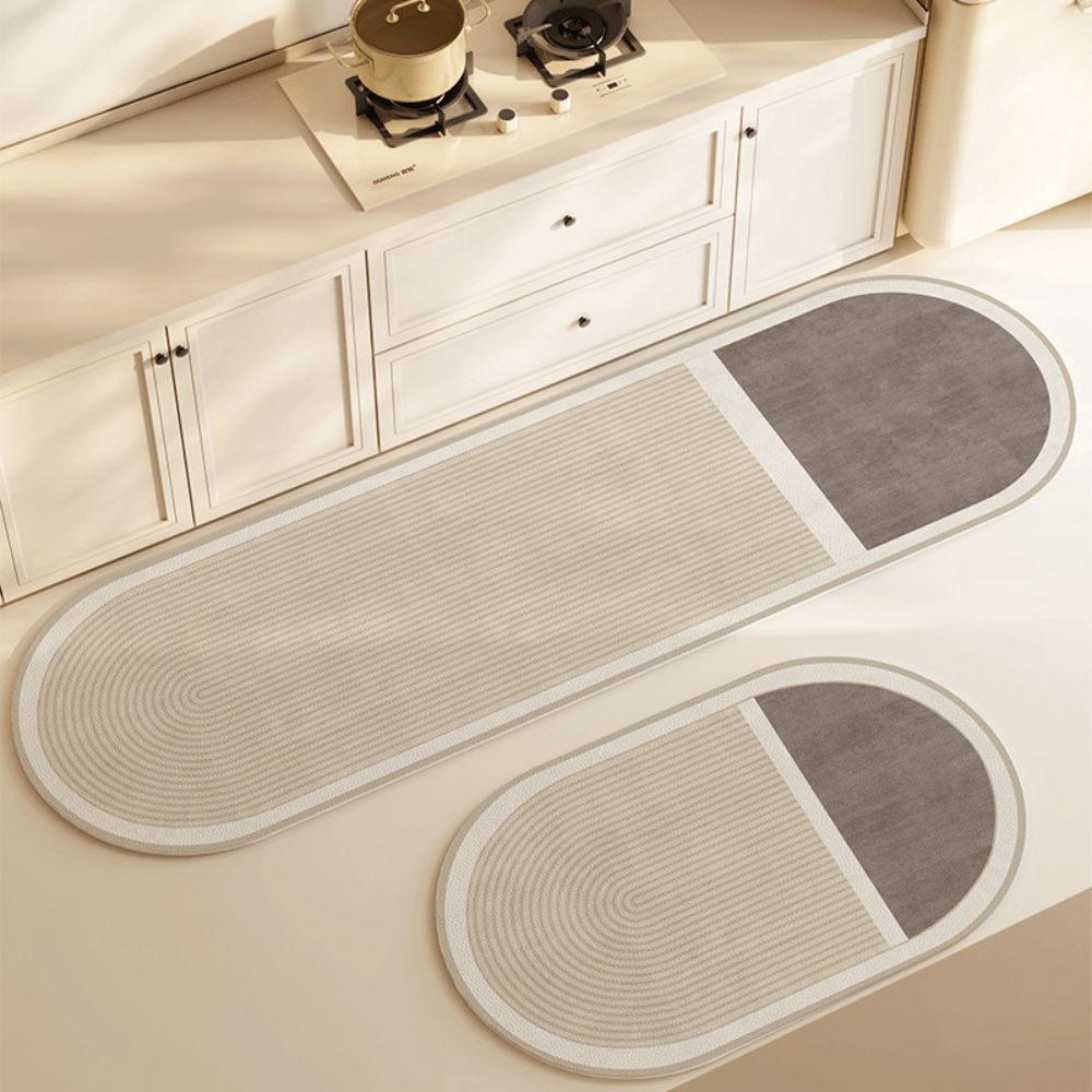 Anti-Slip Waterproof Kitchen Bath Mat Soft Plush Rug