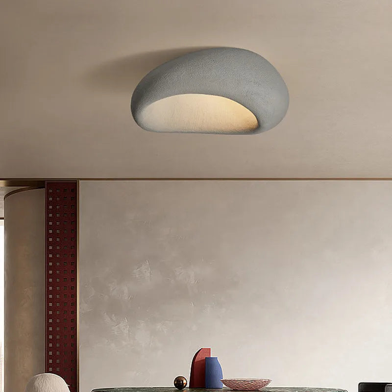 Natural Wood Ceiling Lamp with Warm Soft Light - VogeLuxe