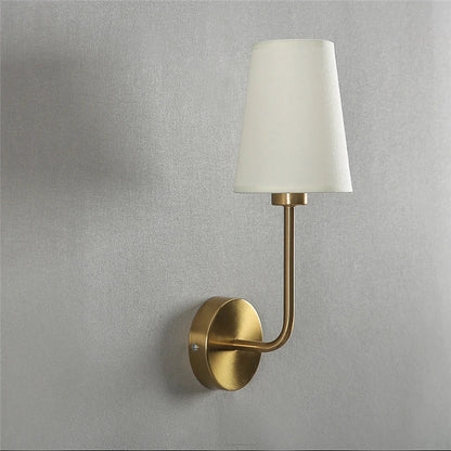 Contemporary Fabric Shade Wall Lamp