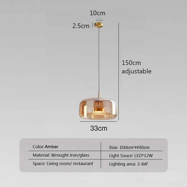 Simple Glass Table Lamp for Living Rooms