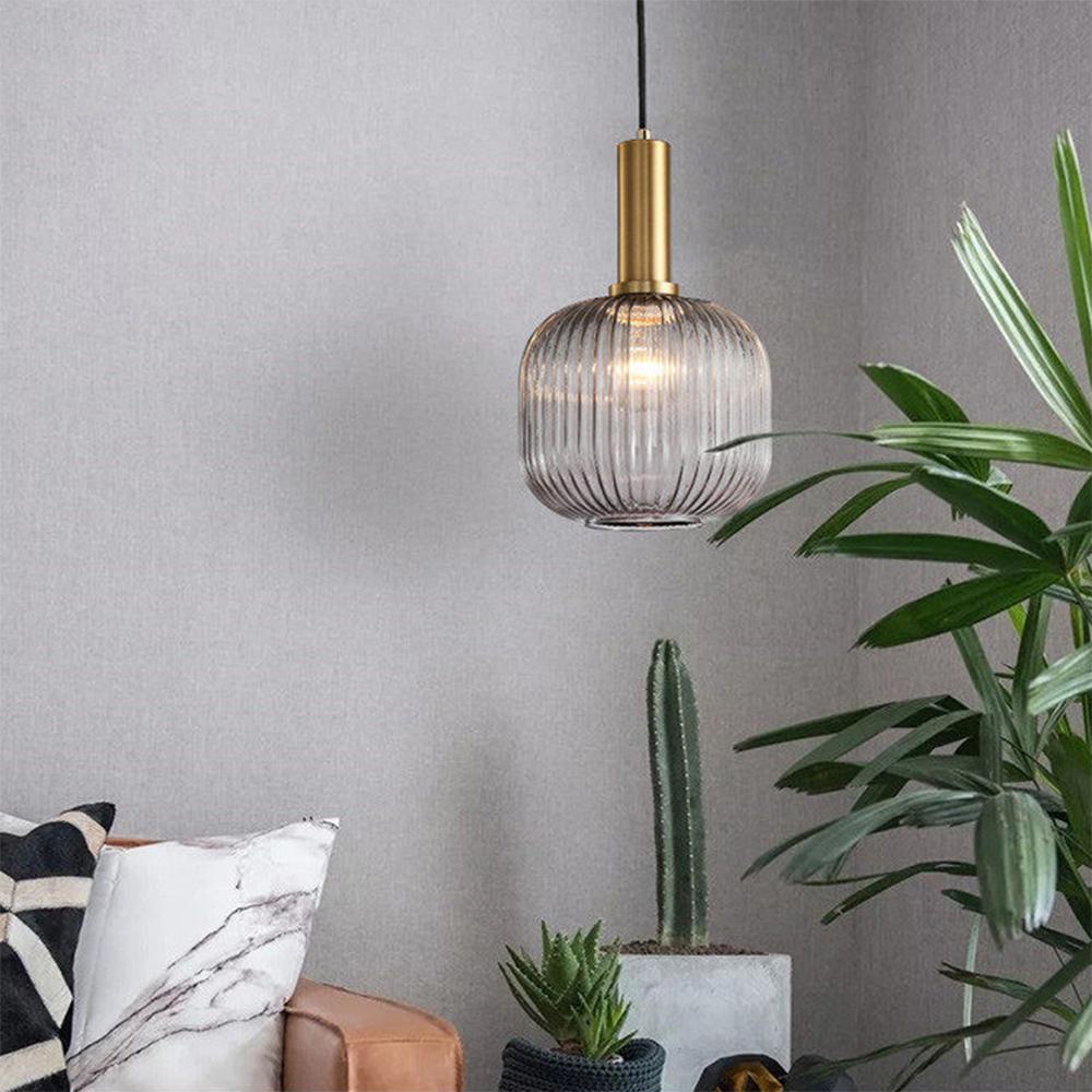 Elegant Glass Drop Pendant Light Fixture - VogeLuxe