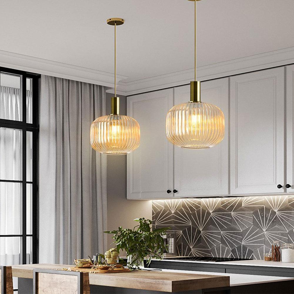 Elegant Glass Drop Pendant Light Fixture