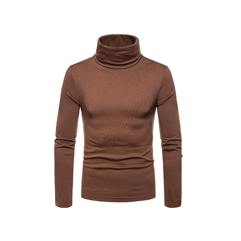 VogeLuxe | Men’s Form Fitting Soft Knit Turtleneck Top