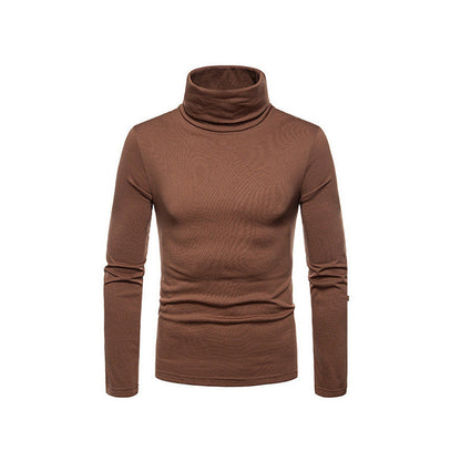VogeLuxe | Men’s Form Fitting Soft Knit Turtleneck Top