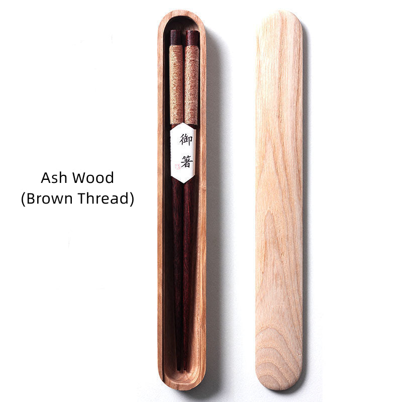 Asian Style Wooden Chopsticks Set in Gift Box