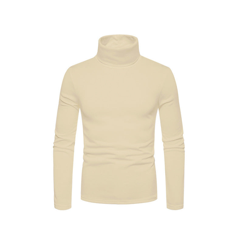 VogeLuxe | Men’s Form Fitting Soft Knit Turtleneck Top