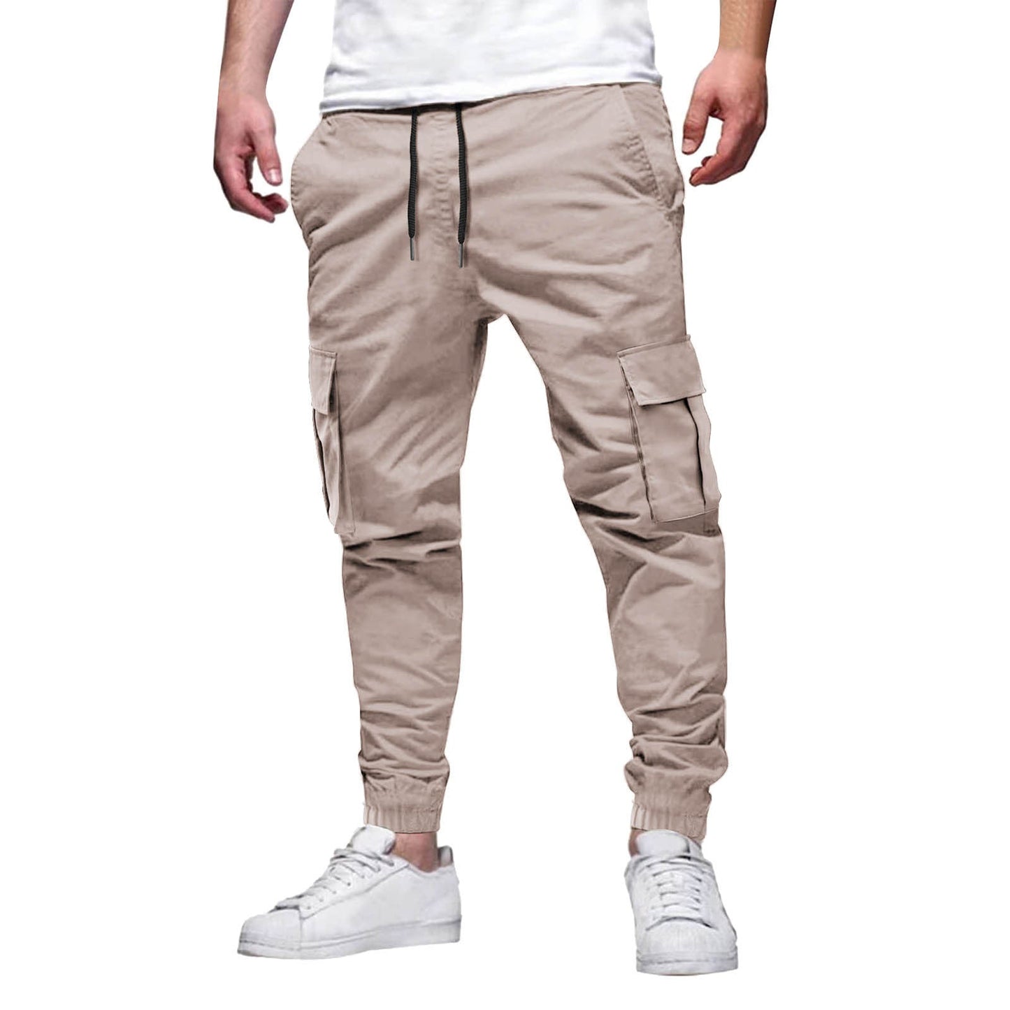Men's Comfortable Fit Elastic Waist Jogger Pants