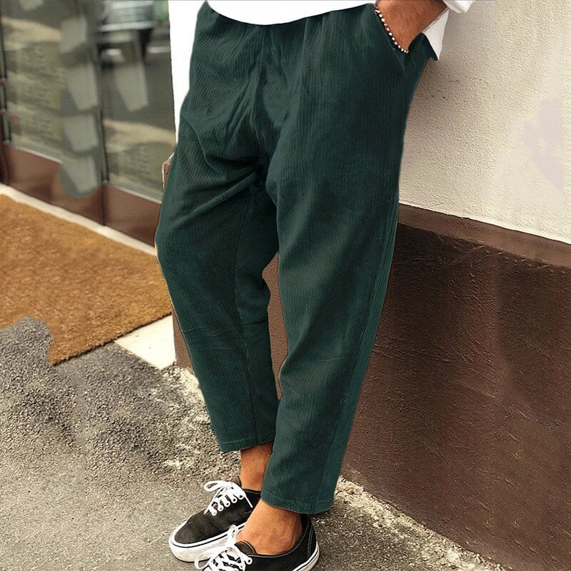 Comfortable Men's Corduroy Pants Relaxed Fit