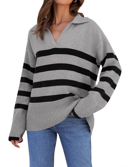 Cozy Oversized Winter Sweater Modern Casual Style