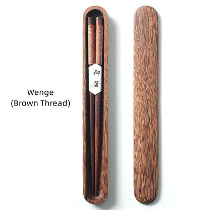 Asian Style Wooden Chopsticks Set in Gift Box