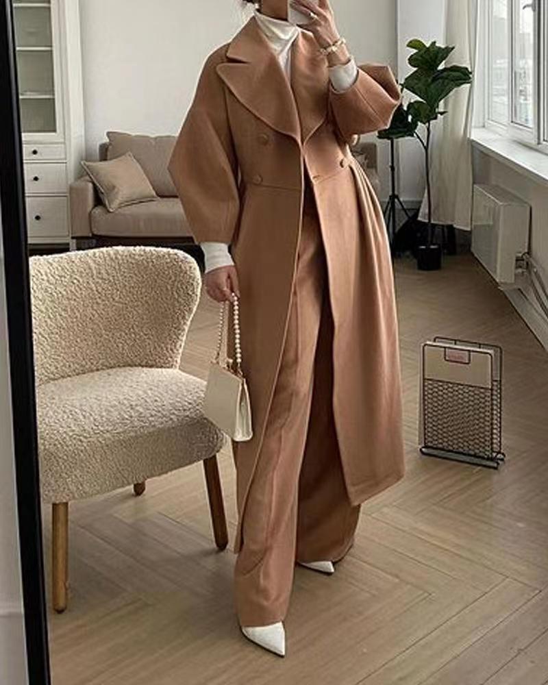 Elegant Ladies Long Trench Coat
