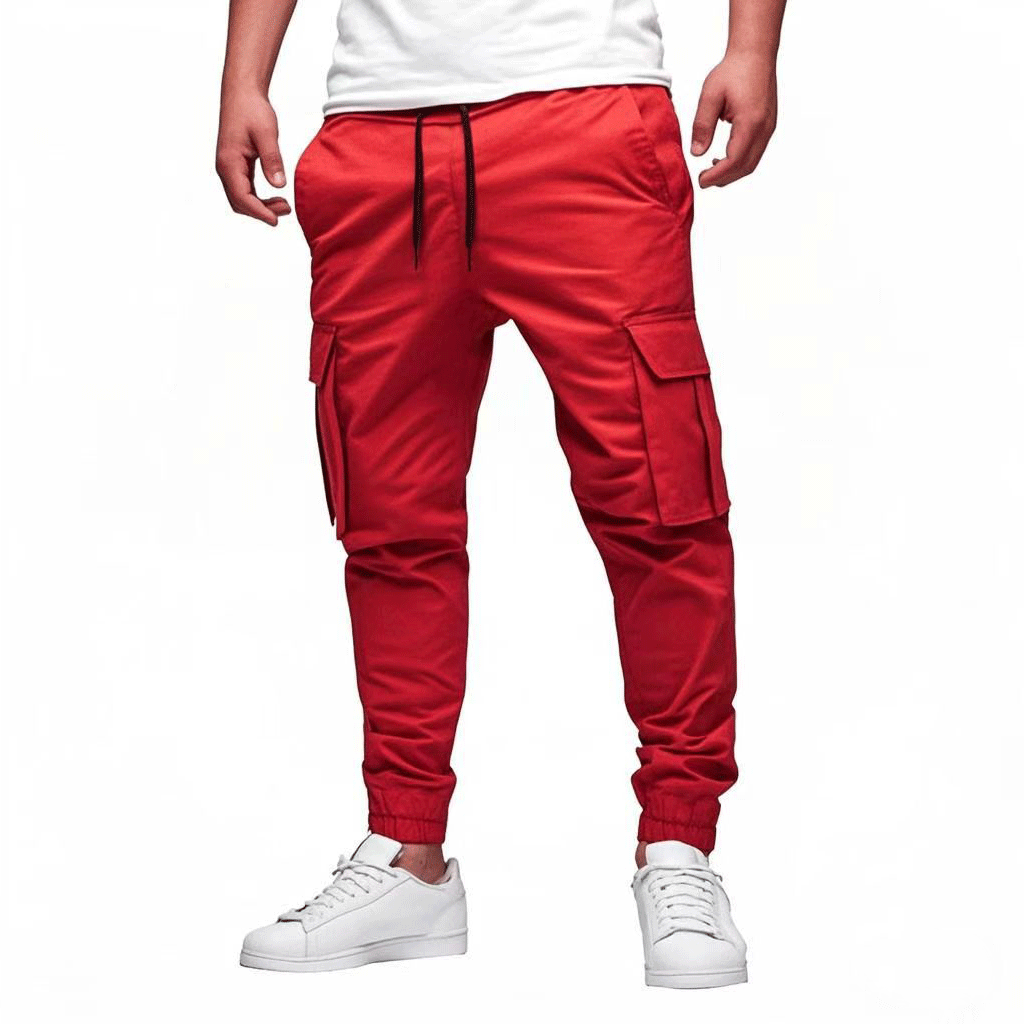 Men's Comfortable Fit Elastic Waist Jogger Pants