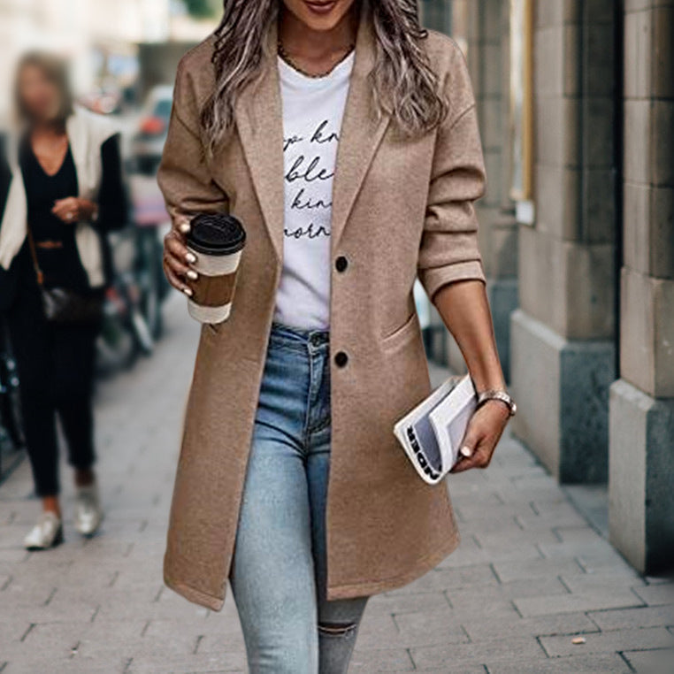 Warm Women's Casual Long Winter Coat Jacket - VogeLuxe