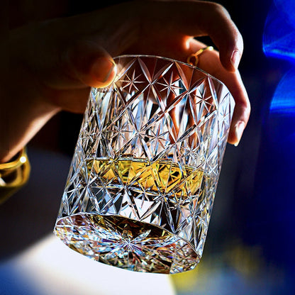 Luxury Handmade Whisky Glass Set in Wood Gift Box - VogeLuxe