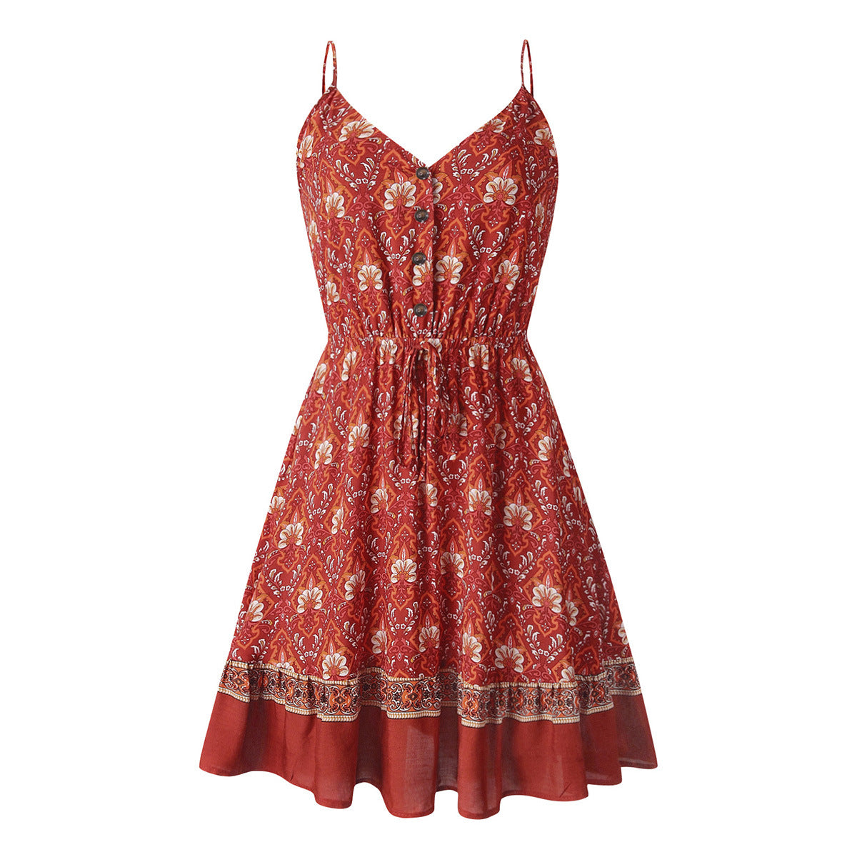 Vintage Ruffle Strapless Summer Mini Dress for Women
