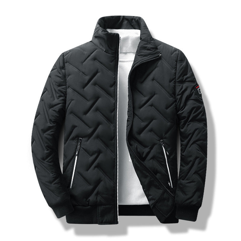 Men's Quilted Slim Fit Coat - Classic Stylish Design - VogeLuxe