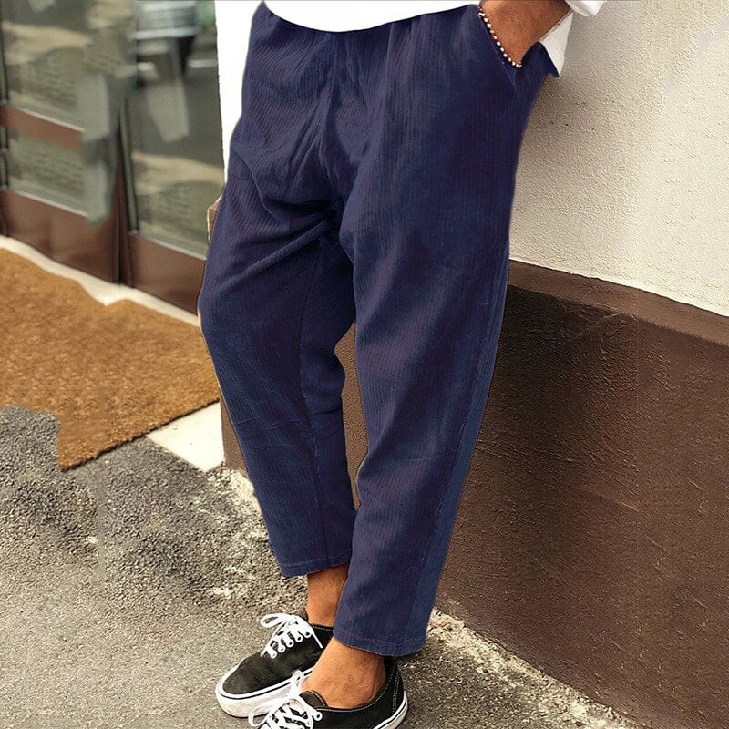 Comfortable Men's Corduroy Pants Relaxed Fit