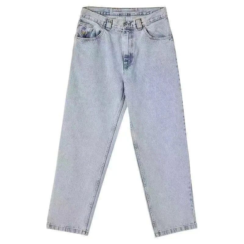 Retro Relaxed Fit Baggy Jeans / Casual Denim Shorts