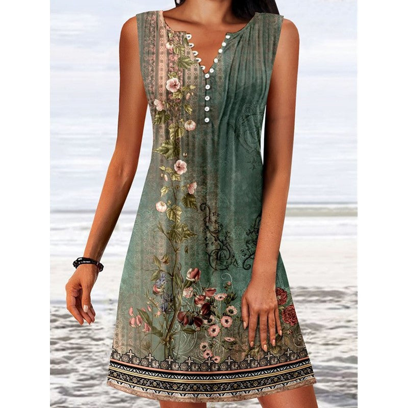 Short Sleeve Sundress for Women - VogeLuxe