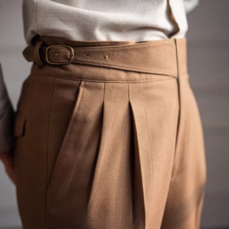 Classic Fit Men's Wool Dress Pants