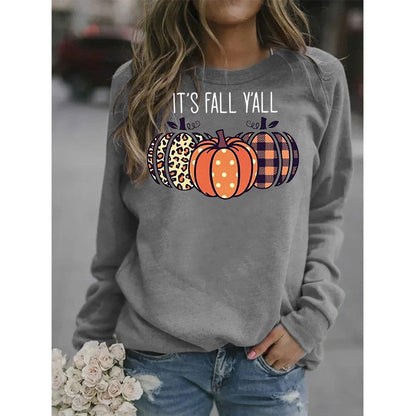 Fall Fashion Pumpkin Graphic Sweatshirt