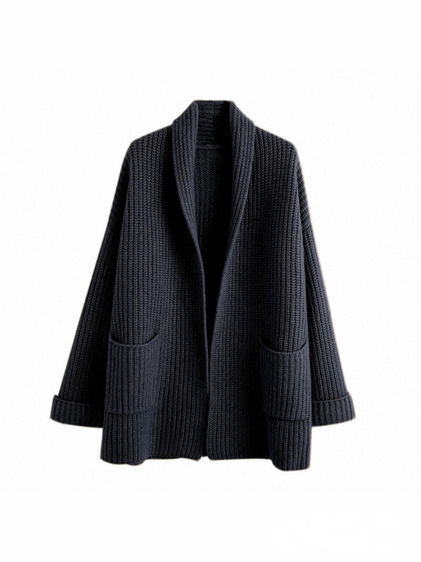 Cozy Women's Large Open Front Cardigan