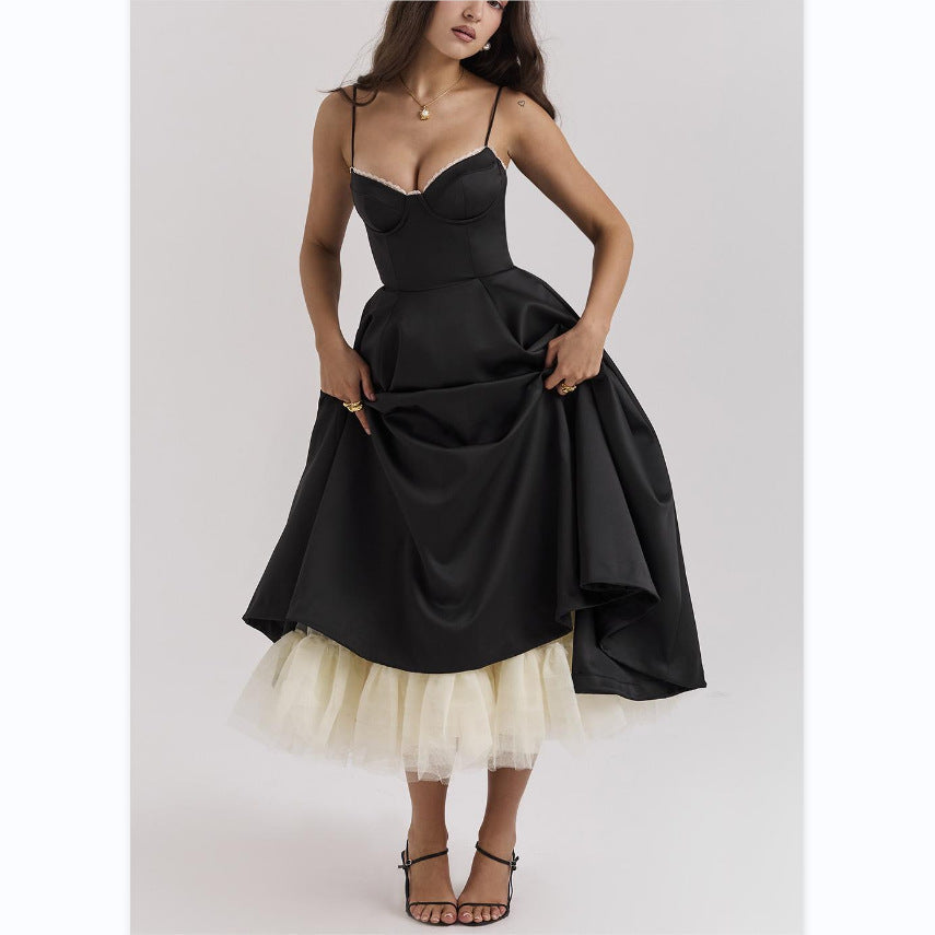 Loose Fit V-Neck Maxi Dress – Lightweight Ruffled Skirt - VogeLuxe