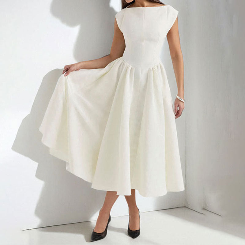 Stylish Knee Length Dress for Ladies - VogeLuxe