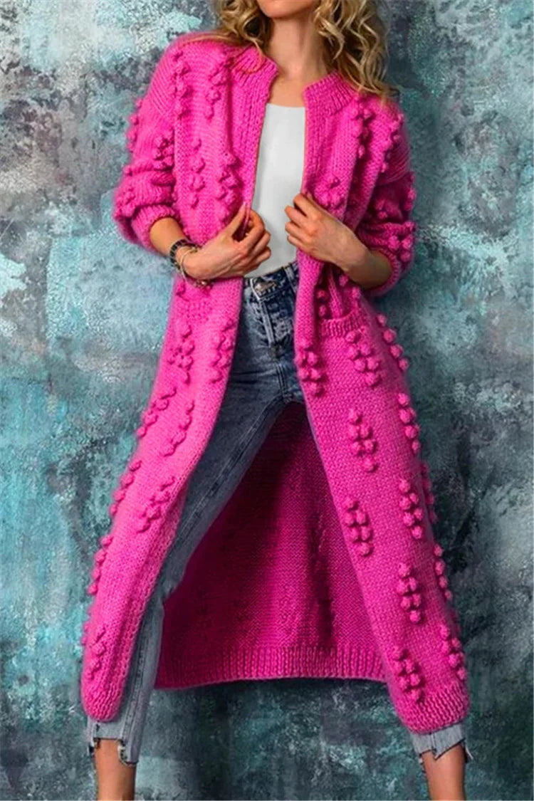 Women's Oversized Open Front Cozy Cardigan Sweater