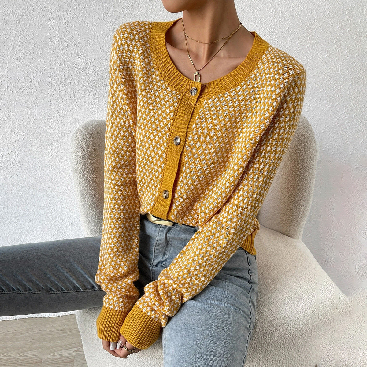 Women's Classic Open Front Cardigan Sweater - VogeLuxe