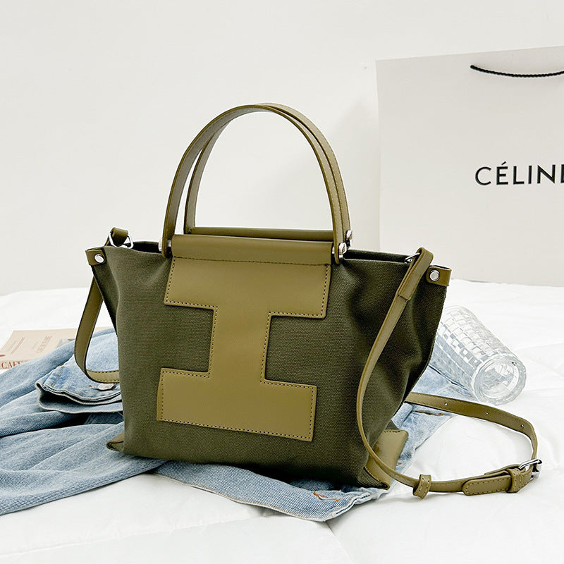 Spacious Canvas Tote Bag for Work and Daily Use