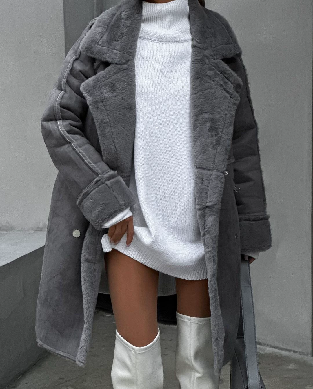 Luxurious Faux Fur Parka Women's Long Coat