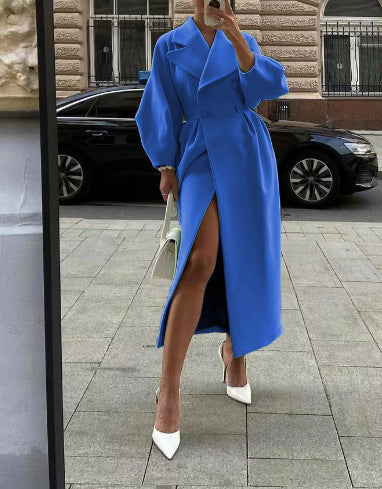 Elegant Ladies Long Trench Coat