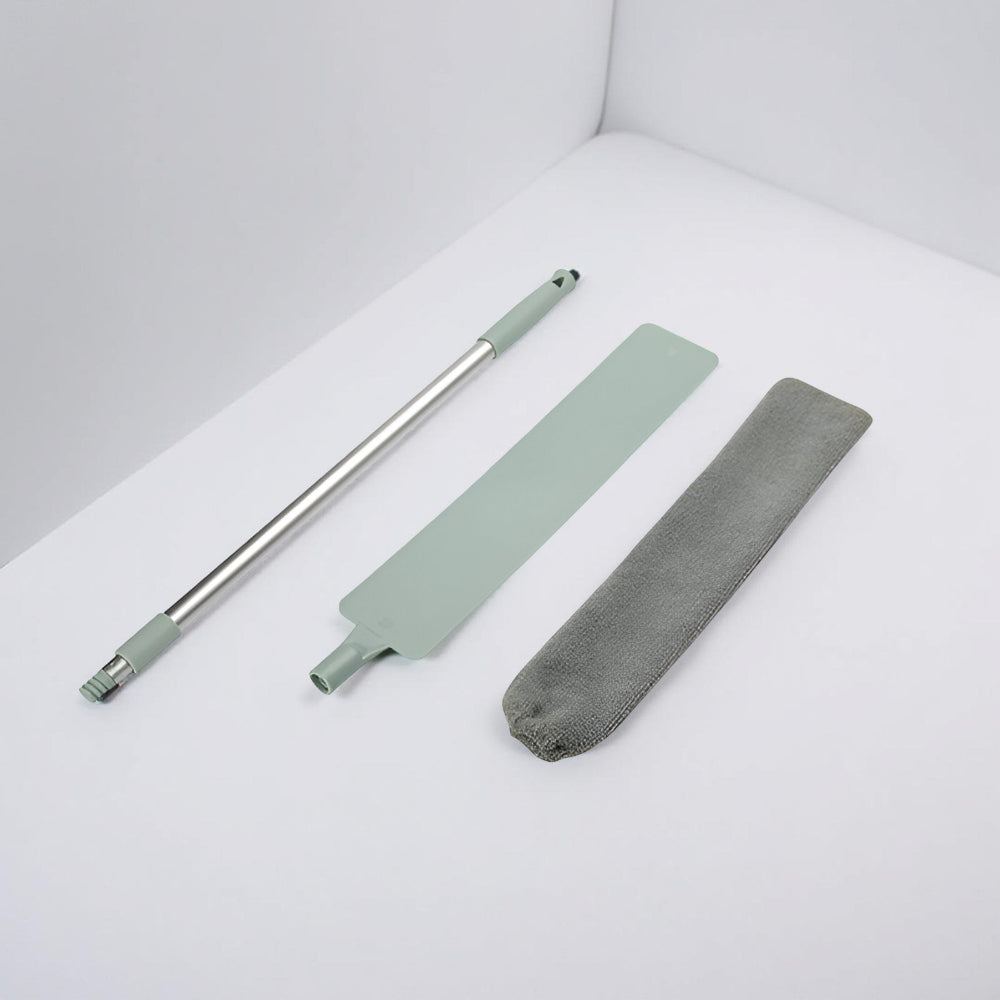 Extendable Microfiber Mop Cleaning Brush Flat Head Tool