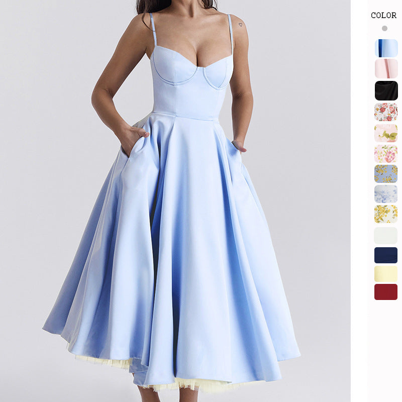 Chic Ruffled Halter Maxi Dress – Beautiful Evening - VogeLuxe