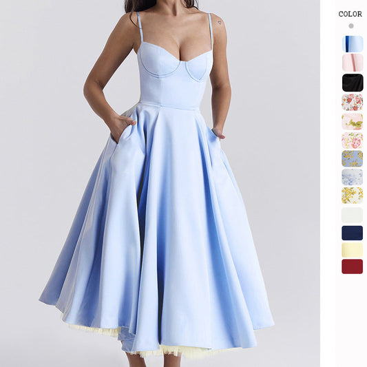 Chic Ruffled Halter Maxi Dress – Beautiful Evening - VogeLuxe
