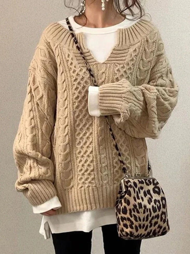Cozy Oversized Winter Sweater for Women - VogeLuxe